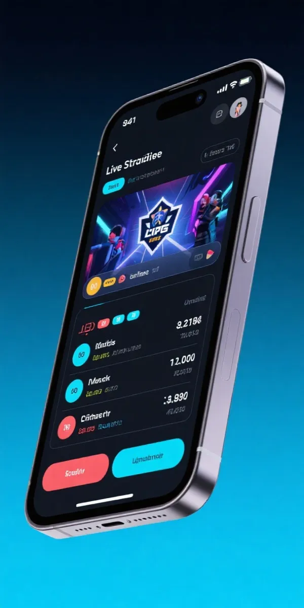 电竞专家直播网 APP 界面展示